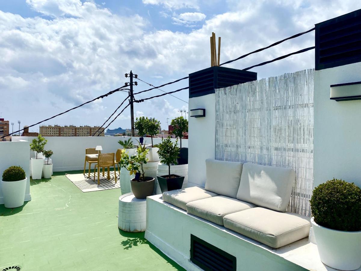 Acogedor Estudio A Metros De La Playa, Con Zonas Comunes Y Terraza 3B Valencia Exterior photo